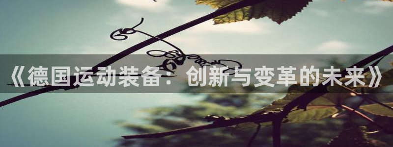 凯捷体育招商电话号码是多少：《德国运动装备：创新与变革的未来