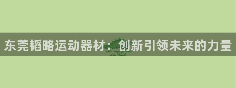 凯捷体育平台注册要钱吗安全吗：东莞韬略运动器材：创新