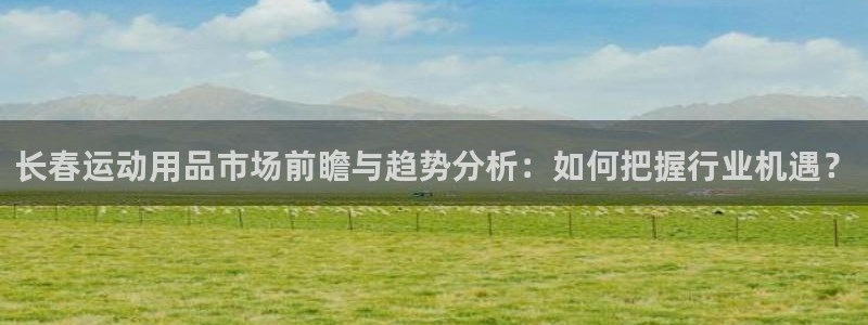 凯捷体育开户：长春运动用品市场前瞻与趋势分析：如何把握行业机